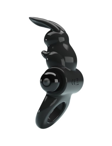 PRETTY LOVE - ANEL VIBRADOR COELHO ANEL EXCITANTE 10 VIBRAÇÕES PRETO