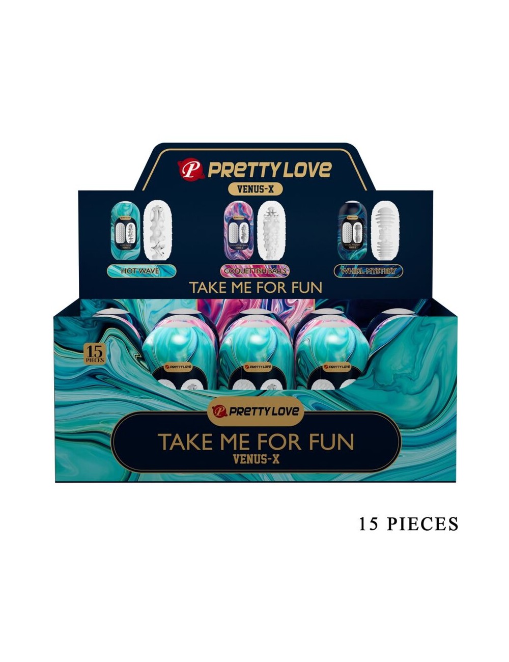 PRETTY LOVE - VENUS X 15 MASTURBADORES MASCULINOS DE SILICONE BRANCO PRETTY LOVE - VENUS X 15 MASTURBADORES MASCULINOS DE SILICONE BRANCO