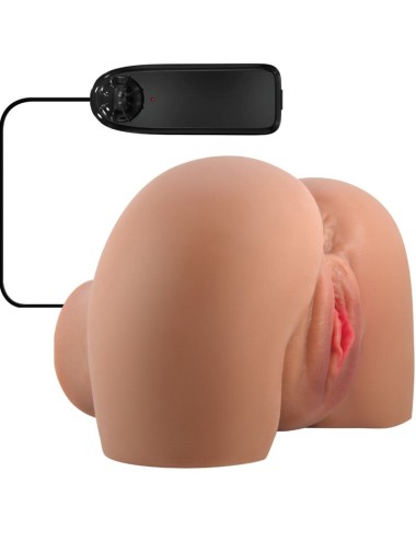 CRAZY BULL - VIBRADOR MILA BUTT COM VAGINA REALISTA E ÂNUS CONTROLE DE CARNE REMOTO