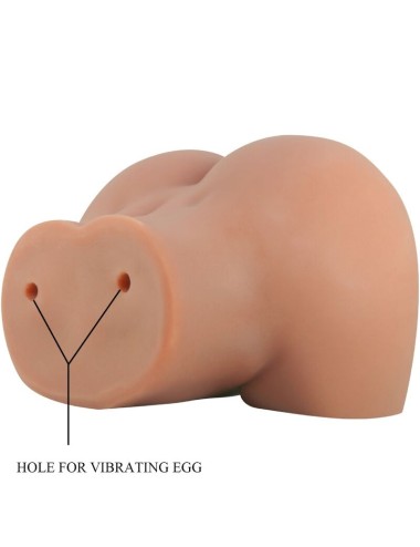 CRAZY BULL - VIBRADOR MILA BUTT COM VAGINA REALISTA E ÂNUS CONTROLE DE CARNE REMOTO