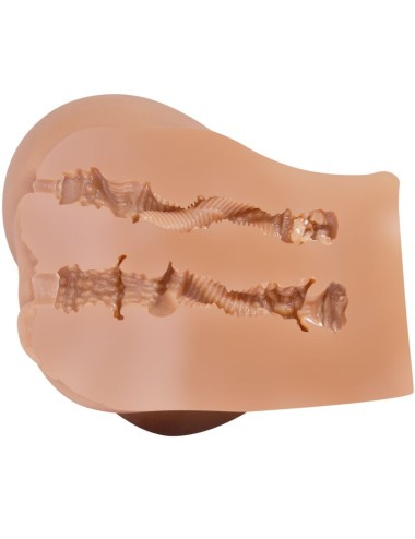 CRAZY BULL - VIBRADOR ASS EMILIA COM CONTROLE REMOTO REALISTA DE VAGINA E ÂNUS