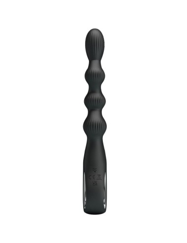 PRETTY LOVE - FEDERER VIBRADOR ANAL 12 VIBRAÇÕES PRETO