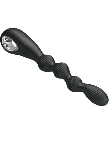 PRETTY LOVE - FEDERER VIBRADOR ANAL 12 VIBRAÇÕES PRETO