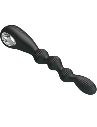 PRETTY LOVE - FEDERER VIBRADOR ANAL 12 VIBRAÇÕES PRETO