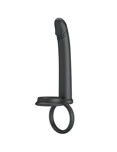 PRETTY LOVE - DILLION ANEL DUPLO DE PÉNIS DUPLO DE DUPLA PENETRAÇÃO PRETO