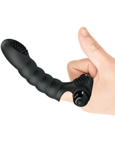 PRETTY LOVE - VIBRADOR DE DEDO ALEXANDER 10 VIBRAÇÕES PRETO