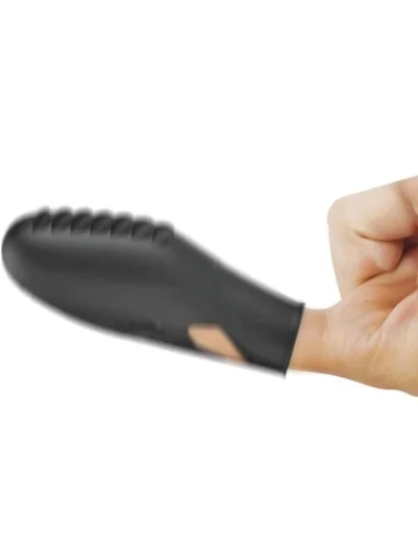 PRETTY LOVE - VIBRADOR DE DEDO DE SILICONE GILO PRETO