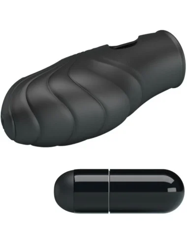 PRETTY LOVE - LICH SILICONE DEDO VIBRADOR PRETO