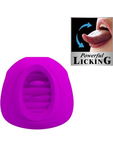 PRETTY LOVE - ESTELLE TONGUE CLITORIS STIMULATOR 12 VIBRAÇÕES ROXO