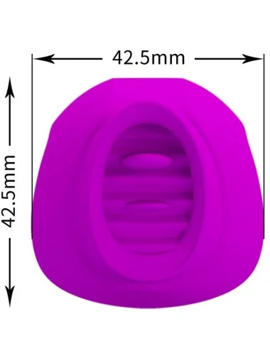 PRETTY LOVE - ESTELLE TONGUE CLITORIS STIMULATOR 12 VIBRAÇÕES ROXO
