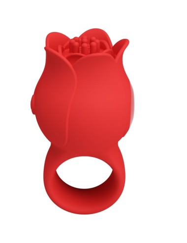 PRETTY LOVE - VIBRADOR DE DEDO EM FORMA DE JAE ROSE 10 VIBRAÇÕES VERMELHO