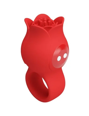 PRETTY LOVE - VIBRADOR DE DEDO EM FORMA DE JAE ROSE 10 VIBRAÇÕES VERMELHO