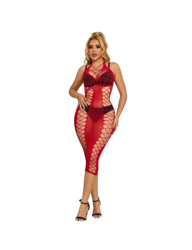 SUBBLIME - 952327 VESTIDO LONGO RED FISHNET TAMANHO ÚNICO