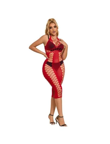 SUBBLIME - 952327 VESTIDO LONGO RED FISHNET TAMANHO ÚNICO