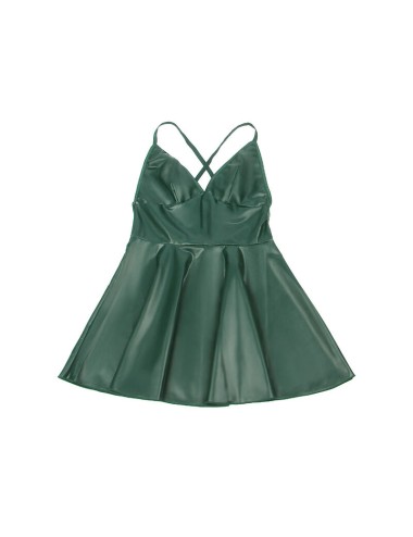 SUBBLIME - 955434 VESTIDO COM ALÇAS DE COURO VERDE S/M