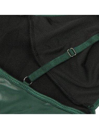 SUBBLIME - 955441 VESTIDO COM ALÇAS DE COURO VERDE L/XL