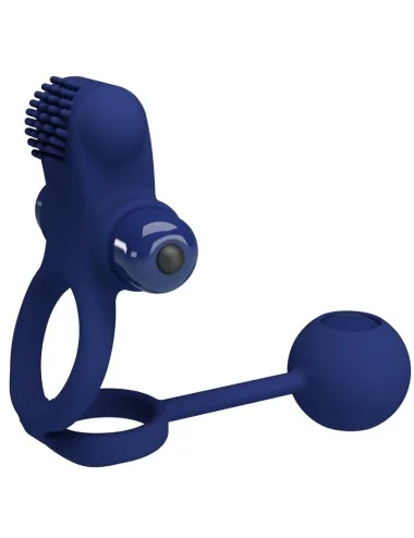 PRETTY LOVE - REMINGTON ANEL VIBRADOR DUPLO COM PLUG AZUL
