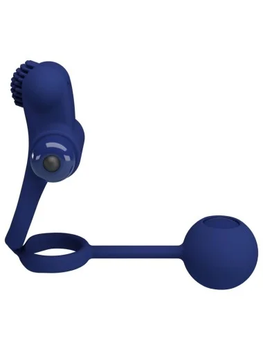PRETTY LOVE - REMINGTON ANEL VIBRADOR DUPLO COM PLUG AZUL