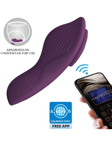 PRETTY LOVE - MANE LAY ON MASSAGEADOR DE CLITÓRIS 10 VIBRAÇÕES CONTROLE REMOTO ROXO
