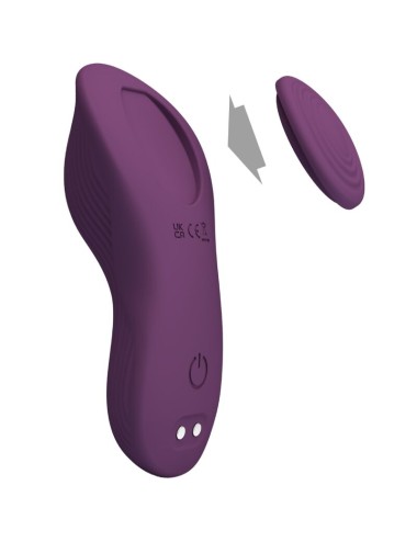 PRETTY LOVE - MANE LAY ON MASSAGEADOR DE CLITÓRIS 10 VIBRAÇÕES CONTROLE REMOTO ROXO