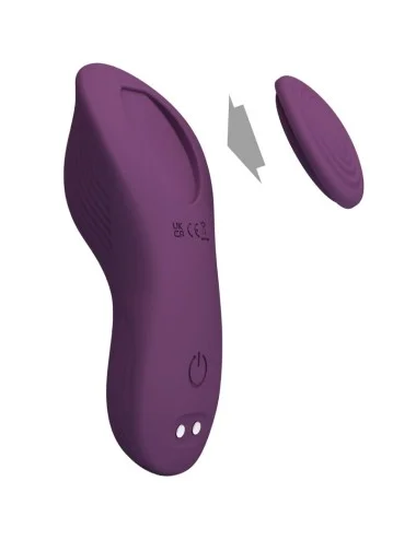 PRETTY LOVE - MANE LAY ON MASSAGEADOR DE CLITÓRIS 10 VIBRAÇÕES CONTROLE REMOTO ROXO