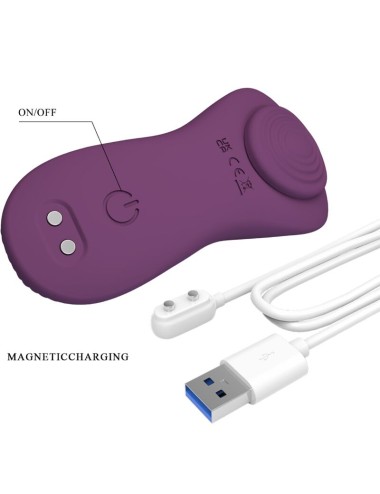 PRETTY LOVE - MANE LAY ON MASSAGEADOR DE CLITÓRIS 10 VIBRAÇÕES CONTROLE REMOTO ROXO