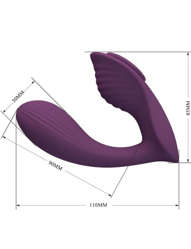 PRETTY LOVE - FRANZ MASSAGER E VIBRADOR APLICATIVO GRATUITO ROXO