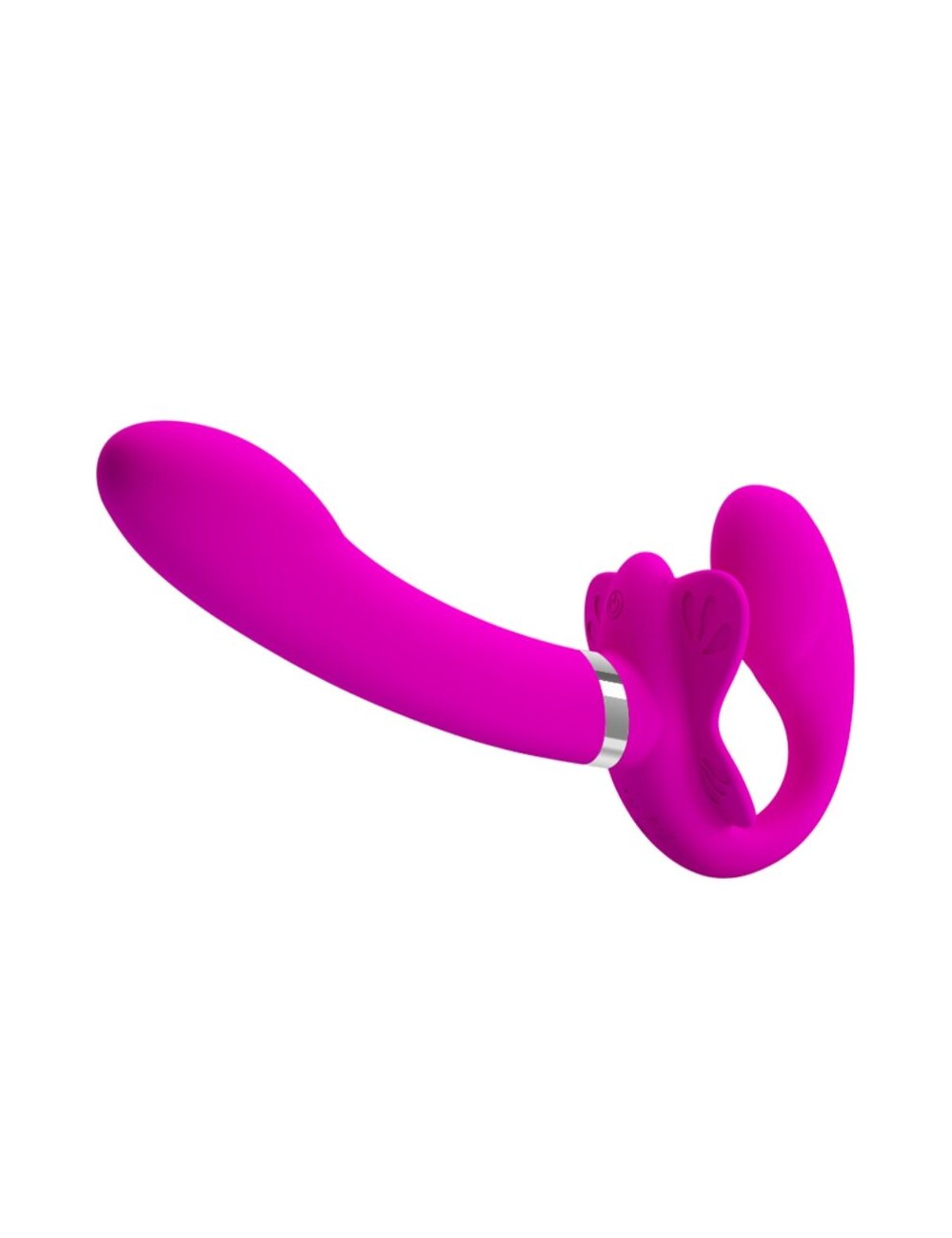 PRETTY LOVE - VIBRADOR VALERIE DOUBLE STRAP-ON 12 VIBRAÇÕES ROXO