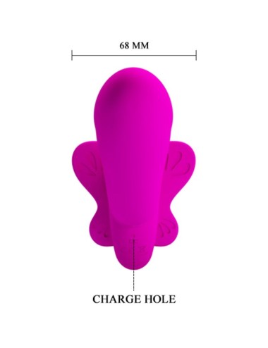 PRETTY LOVE - VIBRADOR VALERIE DOUBLE STRAP-ON 12 VIBRAÇÕES ROXO