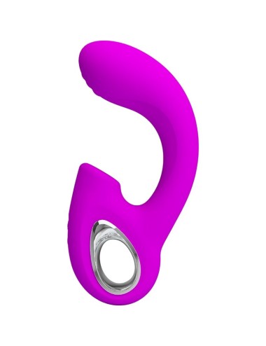 PRETTY LOVE - SIBEL SIBEL VIBRADOR PONTO G + ESTIMULADOR DE CLITÓRIS 10 VIBRAÇÕES ROXO