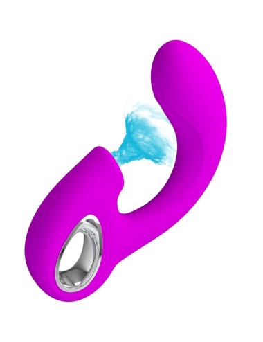PRETTY LOVE - SIBEL SIBEL VIBRADOR PONTO G + ESTIMULADOR DE CLITÓRIS 10 VIBRAÇÕES ROXO