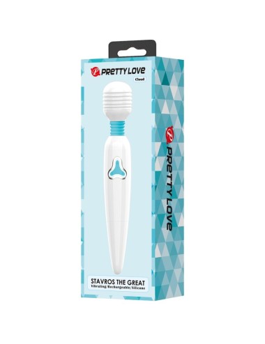 PRETTY LOVE - VIBRADOR CLOUD WAND 7 VIBRAÇÕES BRANCO