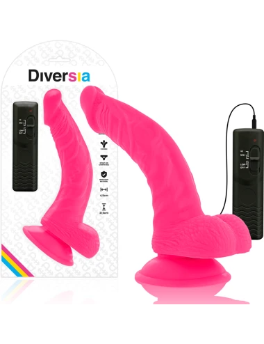 DIVERSIA - VIBRAO FLEXÍVEL DIVERSIA ROSA 21.5 CM -O- 4.5 CM