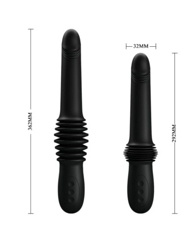 PRETTY LOVE - VIBRADOR PAZUZU 3 MODOS DE IMPULSO PRETO