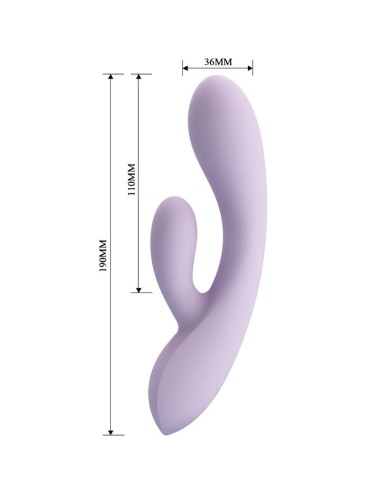 PRETTY LOVE - VIBRADOR ROSOLYN RABBIT 10 VIBRAÇÕES ROXO