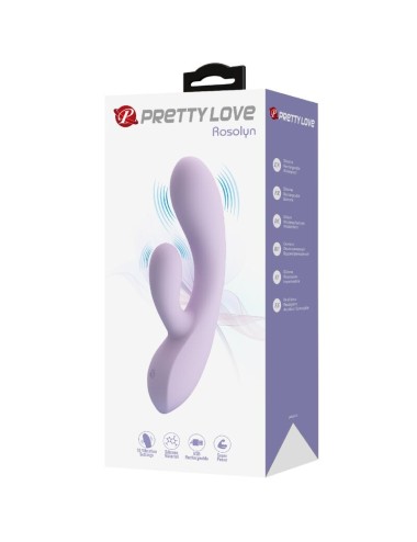 PRETTY LOVE - VIBRADOR ROSOLYN RABBIT 10 VIBRAÇÕES ROXO