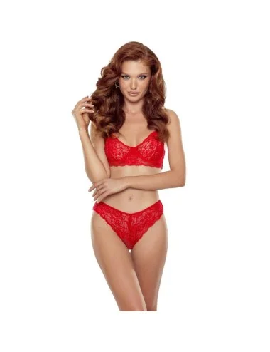 PASSION - DENELIA CONJUNTO TANGA + SUTIÃ VERMELHO L/XL