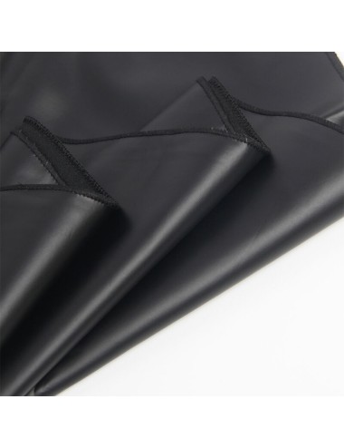 SUBBLIME - 955380 VESTIDO COM ALÇAS DE COURO PRETO L/XL