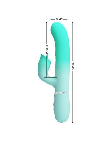 PRETTY LOVE - GIGI MULTIFUNCIONAL COELHO VIBRADOR AQUA VERDE