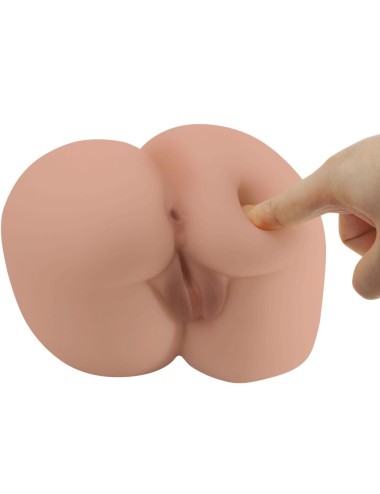 CRAZY BULL - BERNACE ASS VIBRADOR COM VAGINA REALISTA E ÂNUS CARNE CONTROLE REMOTO