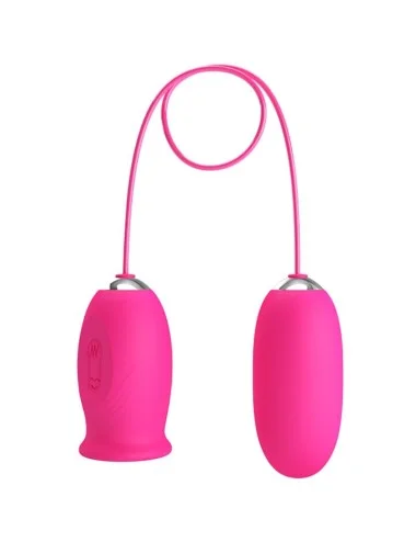 PRETTY LOVE - OVO VIBRADOR DAISY + LÍNGUA ESTIMULANTE DE CLITÓRIS ROSA