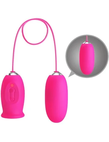 PRETTY LOVE - OVO VIBRADOR DAISY + LÍNGUA ESTIMULANTE DE CLITÓRIS ROSA