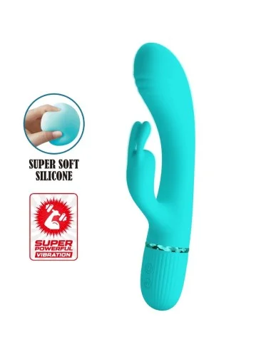 PRETTY LOVE - SCOCCO VIBRADOR COELHO TURQUESA