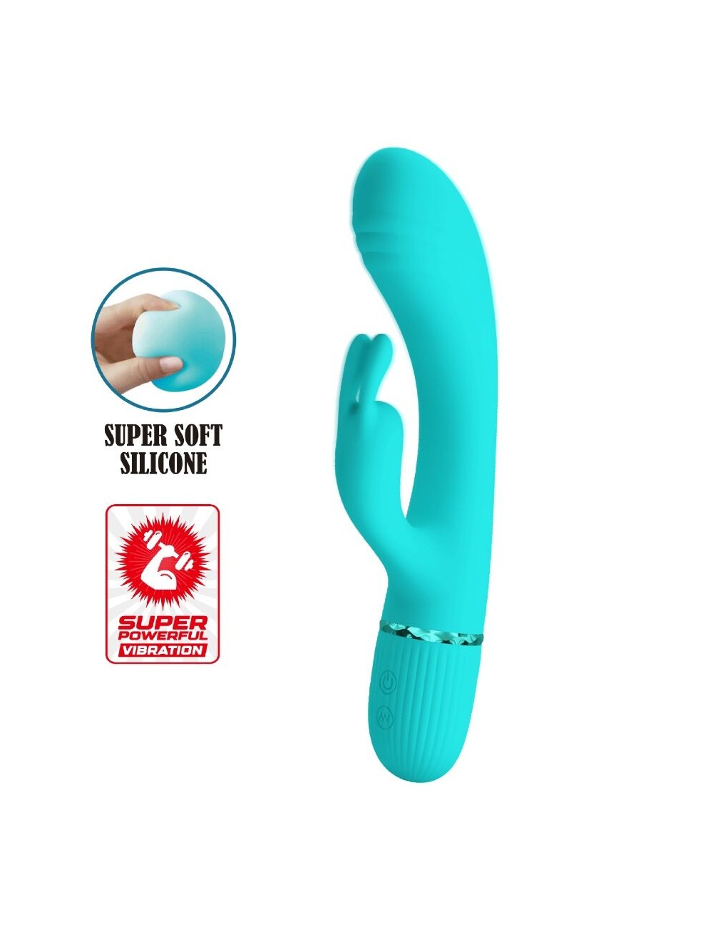 PRETTY LOVE - SCOCCO VIBRADOR COELHO TURQUESA PRETTY LOVE - SCOCCO VIBRADOR COELHO TURQUESA