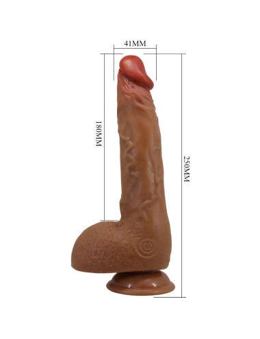 BAILE - BEAUTIFUL WILKS 5 CONFIGURAÇÕES VIBRADOR REALISTA 25 CM MULATO