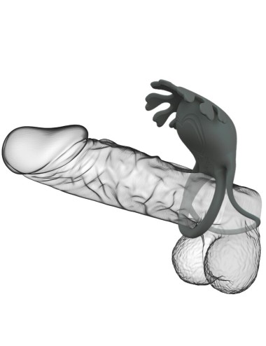 PRETTY LOVE - RUBEN ANEL VIBRADOR DUPLO COM ESTIMULADOR CINZA