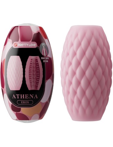 PRETTY LOVE - MASTURBADOR MASCULINO SILICONE ATHENA EROS ROSA