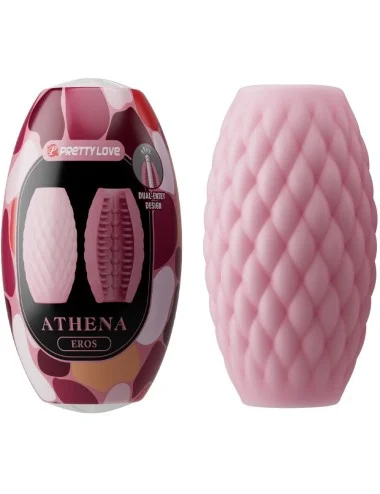 PRETTY LOVE - MASTURBADOR MASCULINO SILICONE ATHENA EROS ROSA