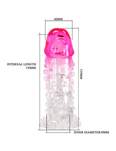 PRETTY LOVE - BAINHA DE AMPLIAÇÃO REALISTA WILFORD COM PÊNIS EM RELEVO ROSA