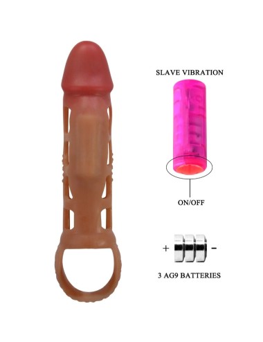 PRETTY LOVE - MANGA VIBRATÓRIA PARA PÊNIS PRESTON 18 CM